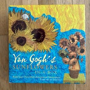 Van Gogh’s sunflowers in a box. New/Never opened.
